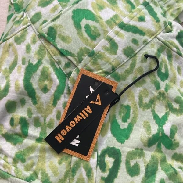 GREEN COTTON FULL SHIRT