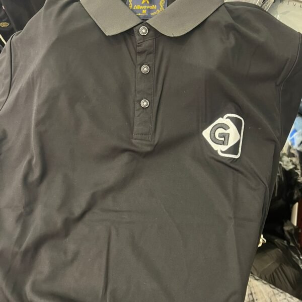 BLACK SEMI CHINAA POLO
