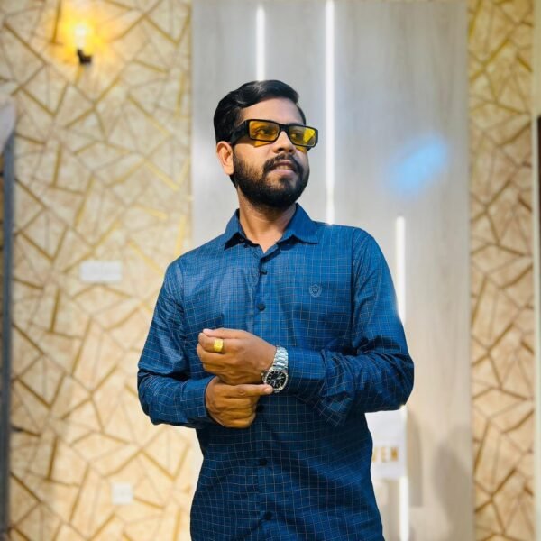 BLUE & BLACK CHECK