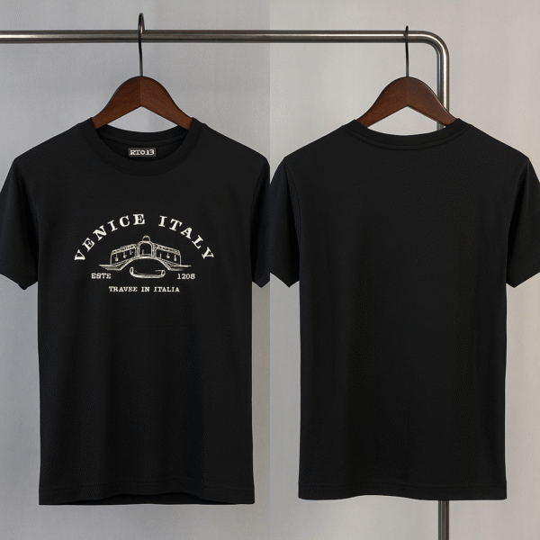 BLACK VANICE ITALY T-SHIRT