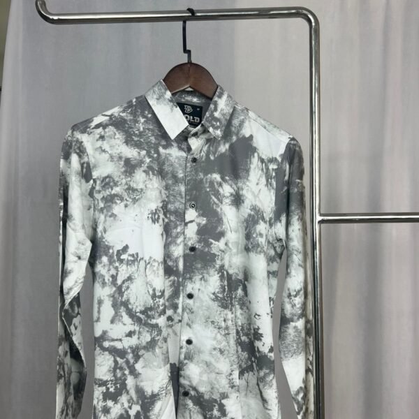 GREYISH WHITE FULL SLEEVE SHIRT