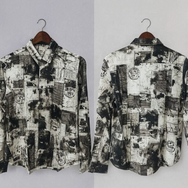 DARK CHOCOLATE ALPHABET FULL SLEEVE SHIRT