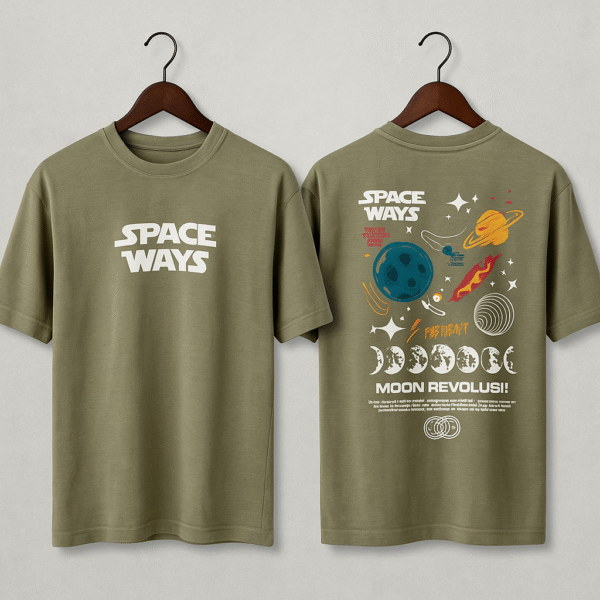 GREYISH OLIVE SPACE WAYS DROP SOULDER