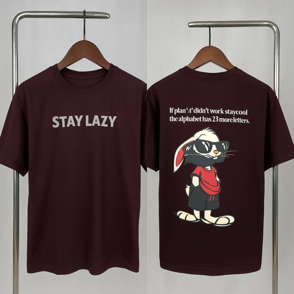 DARK BURGUNDY STAY LAZY DROP SOULDER