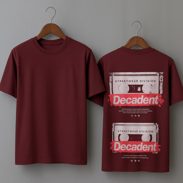 BURGENDY DECADENT T-SHIRT