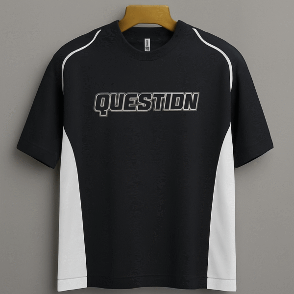 CHINA REMI BLACK & WHITE QUESTION T SHIRT